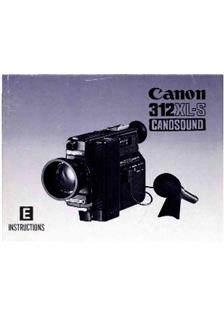 Canon 312 XL-S manual. Camera Instructions.